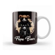 Baskı Dükkanı Papa Biker Bear Dad Daddy Poppa Stepdad Husband Father Kupa