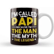 Baskı Dükkanı Papi Man Myth Legend Papa Poppa Dad Daddy Father Stepdad Kupa