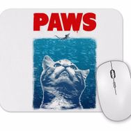 Baskı Dükkanı Paws Jaws Horror Korku Film Movie Spielberg Crossover Mouse Pad