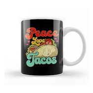 Baskı Dükkanı Peace Love Tacos Kupa