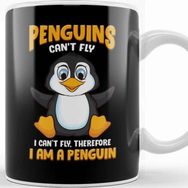 Baskı Dükkanı Penguins Can T Fly And Therefore I Am A Penguin Kupa