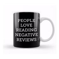 Baskı Dükkanı People Love Reading Negative Reviews Kupa