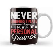 Baskı Dükkanı Personal Trainer Power Workout Fitness Instructor Gym Sports Kupa