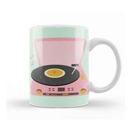 Baskı Dükkanı Pink Vintage Record Player 01 Kupa