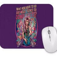 Baskı Dükkanı Pinup Music Illustration Complicated Mouse Pad