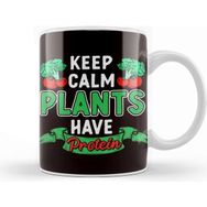 Baskı Dükkanı Plants Have Protein Vegan Vegetarian Veganism Veggie Food Kupa