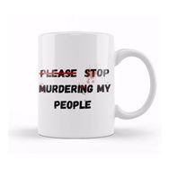 Baskı Dükkanı Please Stop Murderıng My People Ma’khia Bryant Porselen 330 ml Beyaz Kupa Bardak