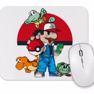 Baskı Dükkanı Pokemon Super Mario Mouse Pad