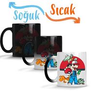 Baskı Dükkanı Pokemon Super Mario Sihirli Porselen Kupa