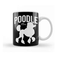 Baskı Dükkanı Poodle Mom 016 Porselen 330 ml Beyaz Kupa Bardak