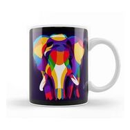 Baskı Dükkanı Popart Animals Colorful Elephant Ini Pop Art Kupa