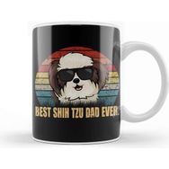 Baskı Dükkanı Porselen Beyaz Best Shih Tzu Dad Ever Kupa Bardak