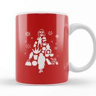 Baskı Dükkanı Porselen Beyaz Big Lebowski Christmas Tree Silhouette Kupa Bardak