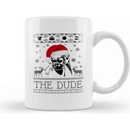 Baskı Dükkanı Porselen Beyaz Big Lebowski The Dude Christmas Knit Kupa Bardak