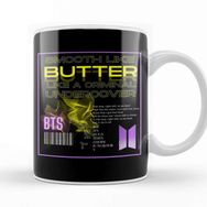 Baskı Dükkanı Porselen Beyaz Bts Butter Design Kupa Bardak