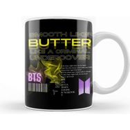 Baskı Dükkanı Porselen Beyaz Bts Butter Kupa Bardak