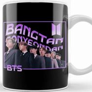 Baskı Dükkanı Porselen Beyaz Bts Design Kupa Bardak