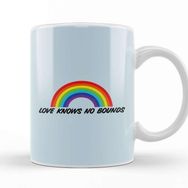 Baskı Dükkanı Pride Rainbow Love Knows No Bounds Kupa