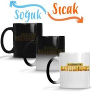 Baskı Dükkanı Pubg Logo Sihirli Porselen Kupa