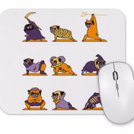 Baskı Dükkanı Pug Köpek Bisiklet Şovu Mouse Pad