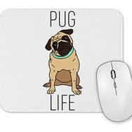 Baskı Dükkanı Pug Life Köpek 02 Mouse Pad