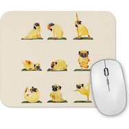 Baskı Dükkanı Pug Yoga Köpek Mouse Pad