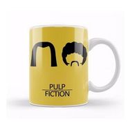 Baskı Dükkanı Pulp Fiction Haircuts Movie Silhouette Kupa