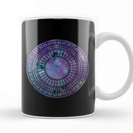 Baskı Dükkanı Purple Galaxy Mandala Kupa