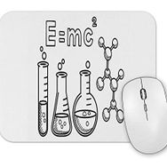 Baskı Dükkanı Quimica E Mc Formül Mouse Pad