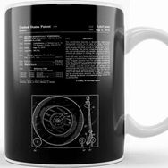 Baskı Dükkanı Record Player Patent Blueprint Sostero Kupa