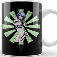 Baskı Dükkanı Rei Evangelion Retro Japanese Kupa