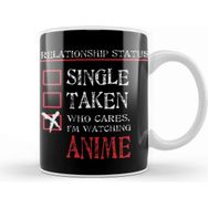 Baskı Dükkanı Relationship Status Anime Funny Porselen 330 ml Beyaz Kupa Bardak