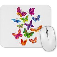 Baskı Dükkanı Renkli Kelebekler Mouse Pad