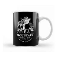 Baskı Dükkanı Retro Animal Stag Great Mountain Vintage Clothing White Kupa