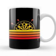 Baskı Dükkanı Retro Dartboard Vintage Dart Player Arrow Dart Throwing Team Kupa