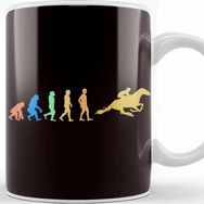 Baskı Dükkanı Retro Evolution Equestrian Sport Horse Riding Dressage Kupa