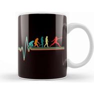 Baskı Dükkanı Retro Fencer Evolution Heartbeat Fencing Rapier Epee Saber Kupa