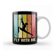 Baskı Dükkanı Retro Fly With Me Aerial Silk Aerialist Acrobat Acrobatics Kupa