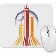 Baskı Dükkanı Retro Galactic Retro Galaksi Mouse Pad