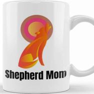 Baskı Dükkanı Retro German Shepherd Mom Gift Dog Mother Pet Mama Kupa