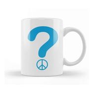 Baskı Dükkanı Retro Question Peace Kupa