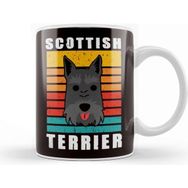 Baskı Dükkanı Retro Scottish Terrier Vintage Scottie Dog Breed Owner Puppy Kupa