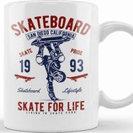 Baskı Dükkanı Retro Skate For Life Kupa