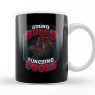 Baskı Dükkanı Riding Bulls Punchin&Fools Competitive Bull Rider Kupa