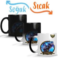 Baskı Dükkanı Riven Lol League of Legends Sihirli Porselen Kupa