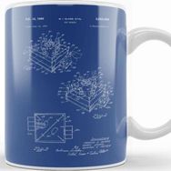 Baskı Dükkanı Rock Em Sock Em Robots Game Patent Blueprint Glass Kupa