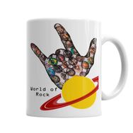 Baskı Dükkanı Rock Roll Müzik Gitar 03 Sihirli Porselen Kupa