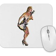 Baskı Dükkanı Rock Roll Müzik Gitar Mouse Pad
