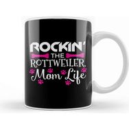 Baskı Dükkanı Rockin The Rottweiler Mom Life Cute Rott Owners Kupa
