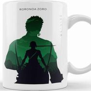 Baskı Dükkanı Roronoa Zoro One Piece Silhouette Kupa